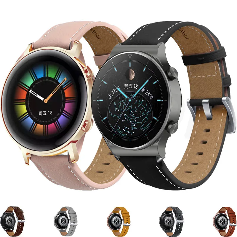 20 22mm Original Genuine Leather Straps For Huawei Watch GT2 3 3 Pro 42mm 46mm/GT Runner/Honor ES/Smart Wrist Band Bracelet Belt 
20 22mm Original Genuine Leather Straps For Huawei Watch GT2 3 3 Pro 42mm 46mm/GT Runner/Honor ES/Smart Wrist Band Bracelet Belt
