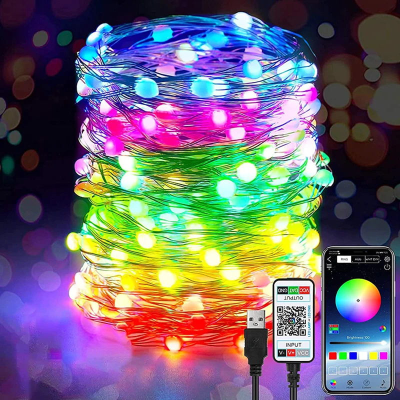 5/10/20M USB LED String Lights Copper Silver Wire Garland Light Waterproof Fairy Lights for Christmas Wedding Party Decoration
5/10/20M USB LED String Lights Copper Silver Wire Garland Light Waterproof Fairy Lights for Christmas Wedding Party Decoration