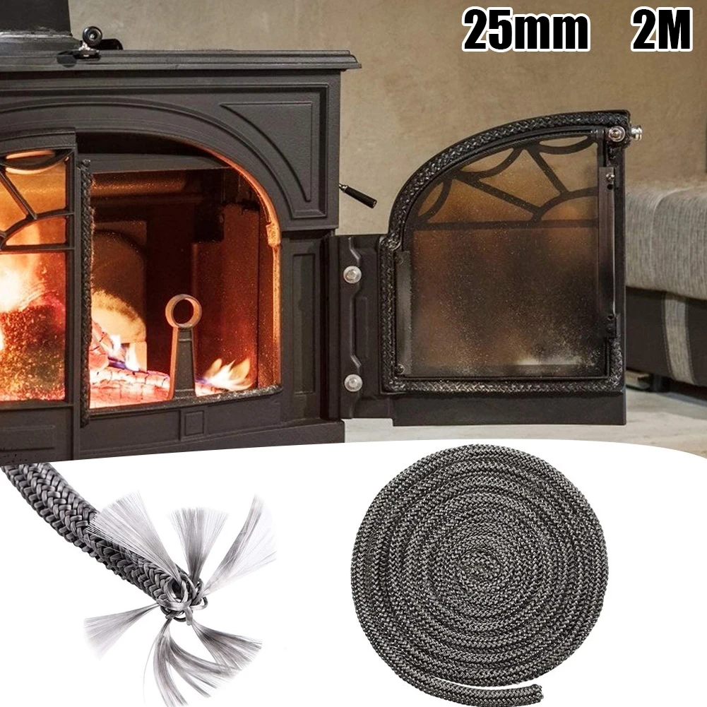 2M 25mm Fiberglass Rope Seal Black Stove/Fire Rope Wood Burning Stove Log Burner Door Seal High Temperature Fireproof
2M 25mm Fiberglass Rope Seal Black Stove/Fire Rope Wood Burning Stove Log Burner Door Seal High Temperature Fireproof