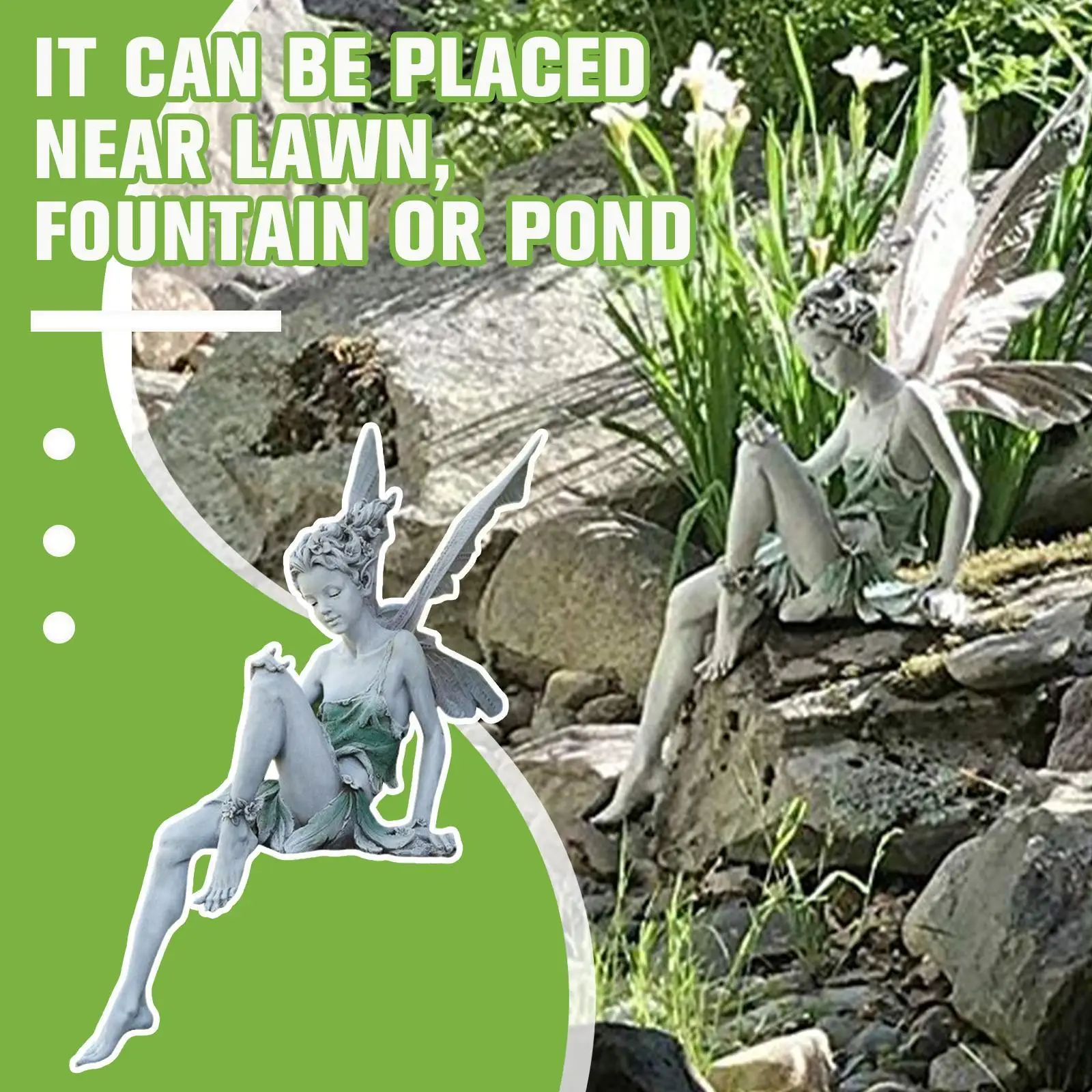 Flower Fairy Sculpture Garden Resin Craft Landscaping Sitting Statue Outdoor Angel Yard Angel Craft Ornament Turek Girl Fig F6Y1
Flower Fairy Sculpture Garden Resin Craft Landscaping Sitting Statue Outdoor Angel Yard Angel Craft Ornament Turek Girl Fig F6Y1