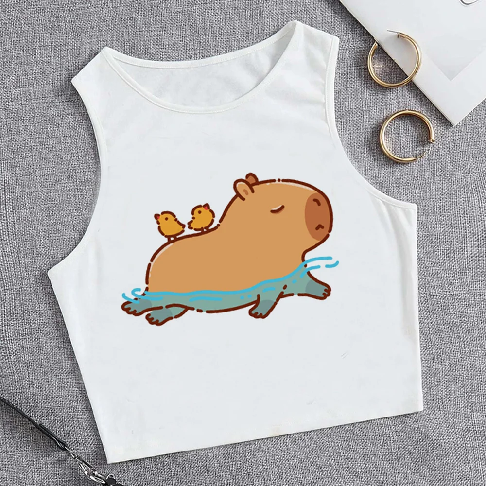 Capybara goth 90s hippie crop top Female kawai aesthetic Kawaii korean fashion t-shirts tshirt
Capybara goth 90s hippie crop top Female kawai aesthetic Kawaii korean fashion t-shirts tshirt