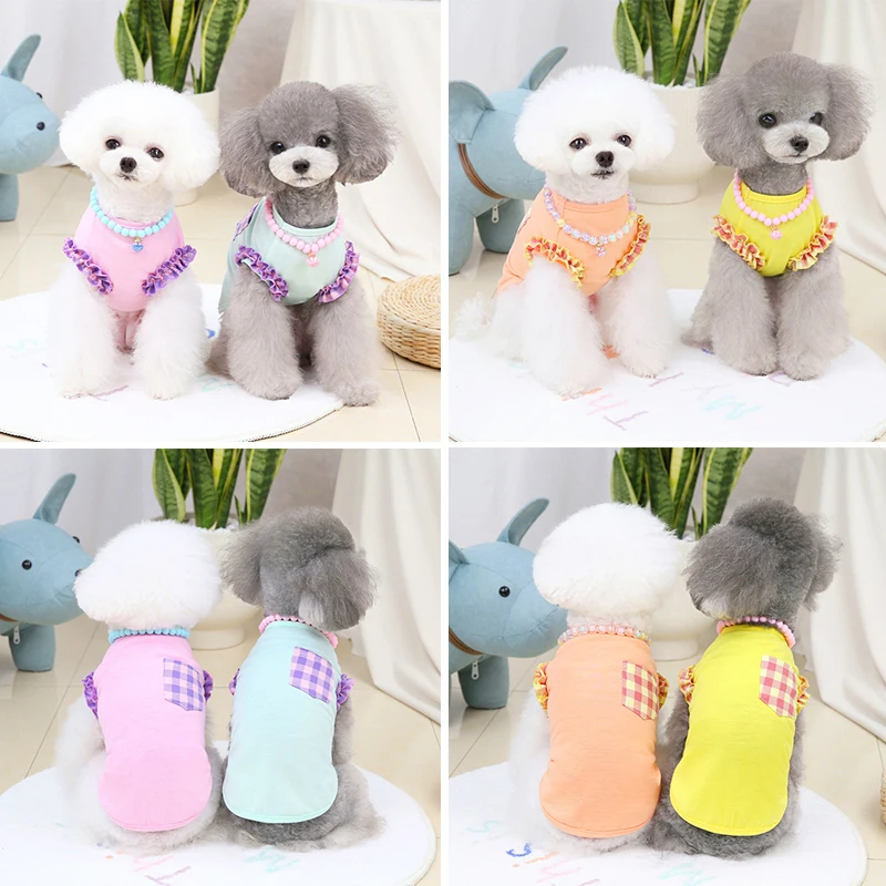 Krean Print Plaid Dog Clothes Spring Summer Pet Cotton Lovely Vest Clothing for Small Medium Dogs Puppy Chihuahua Ropa Perro Pug
Krean Print Plaid Dog Clothes Spring Summer Pet Cotton Lovely Vest Clothing for Small Medium Dogs Puppy Chihuahua Ropa Perro Pug