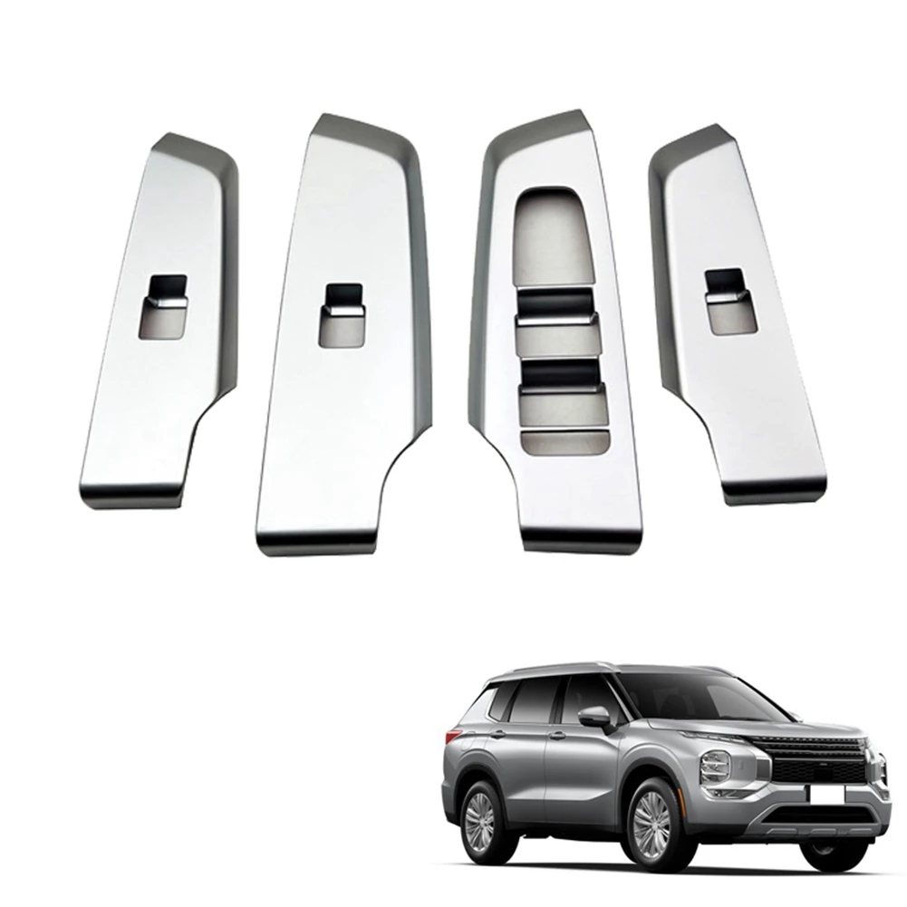 Car Matte Silver Window Glass Lift Button Switch Cover Trim Door Armrest Panel for Mitsubishi Outlander 2022 2023 RHD 
Car Matte Silver Window Glass Lift Button Switch Cover Trim Door Armrest Panel for Mitsubishi Outlander 2022 2023 RHD