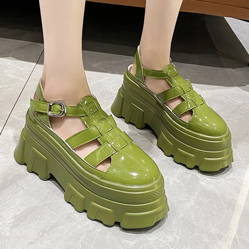 Lucyever Green Chunky Platform Sandals Women 2022 Summer Ankle Buckle Gladiator Shoes Woman Hollow Out Thick Bottom Sandalias
Lucyever Green Chunky Platform Sandals Women 2022 Summer Ankle Buckle Gladiator Shoes Woman Hollow Out Thick Bottom Sandalias