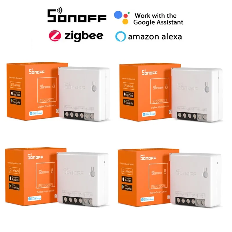 ZBMINI Zigbee 3.0 Mini Smart Switch DIY Two Way Module eWelink APP Control ZBBridge Required Work with Aelxa Google Home
ZBMINI Zigbee 3.0 Mini Smart Switch DIY Two Way Module eWelink APP Control ZBBridge Required Work with Aelxa Google Home