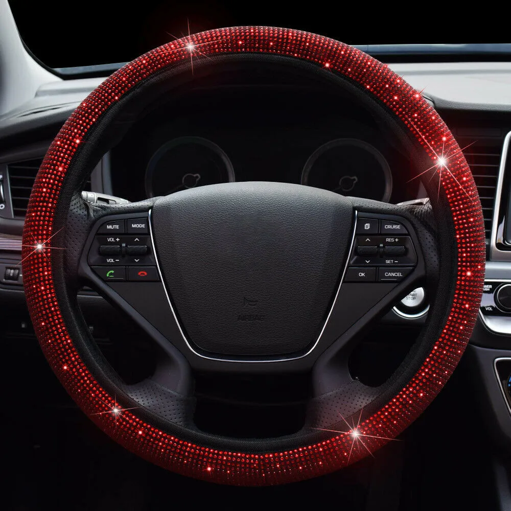 1PC Car Steering Cover Red Auto Car Diamond Steering Wheel Cover Flannel Gift Women Bling Car Accessories
1PC Car Steering Cover Red Auto Car Diamond Steering Wheel Cover Flannel Gift Women Bling Car Accessories