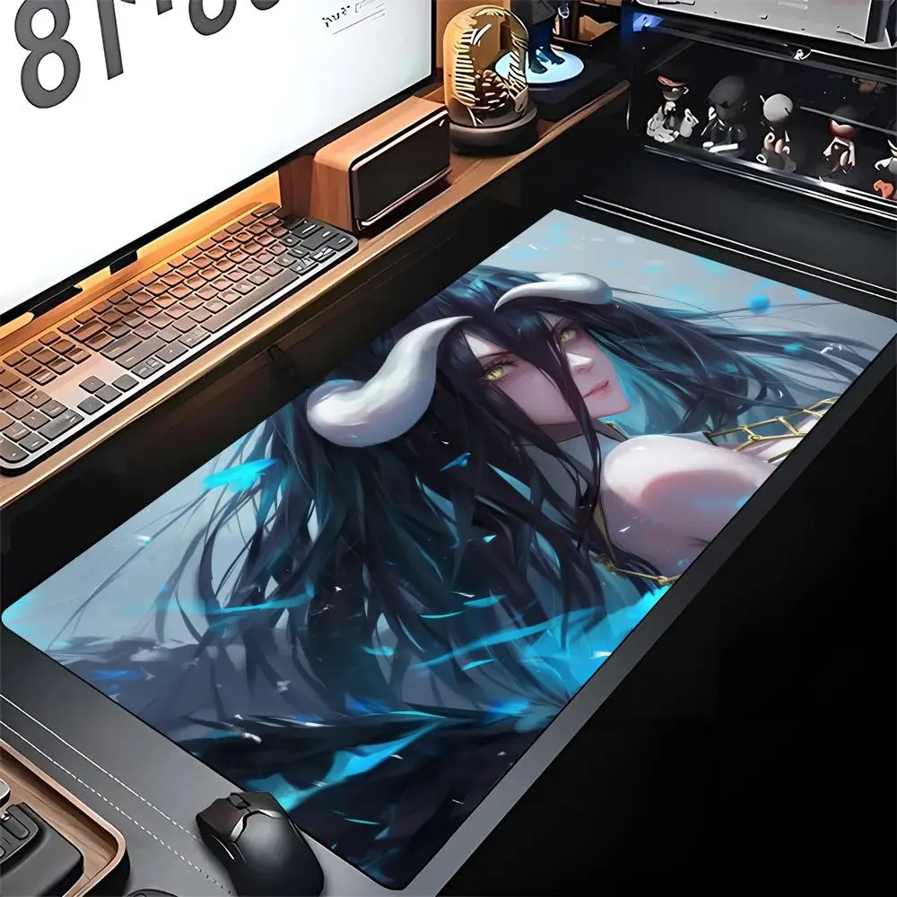 Коврик для мыши Albedo Overlord с фиксируемыми краями большой резиновый художественный