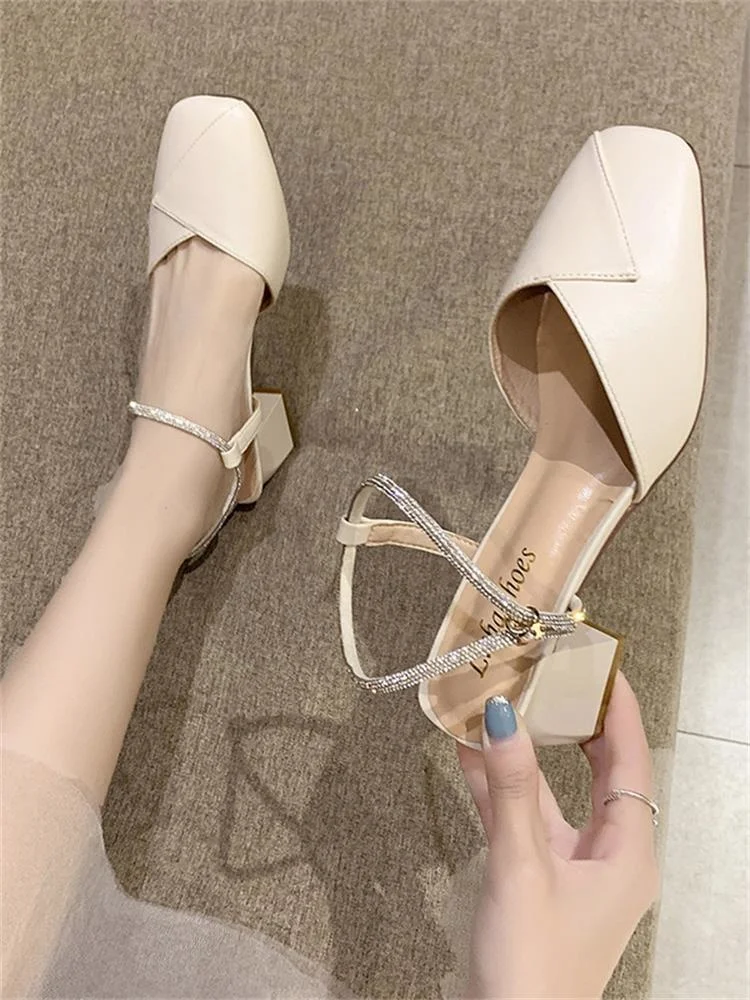 Alo cnc 2022 New Closed Toe Sandals Fairy Style Spring Student One-suit Skirt Versatile Gentle Shoes Mid-heel Shoes Good-shoes
Alo cnc 2022 New Closed Toe Sandals Fairy Style Spring Student One-suit Skirt Versatile Gentle Shoes Mid-heel Shoes Good-shoes