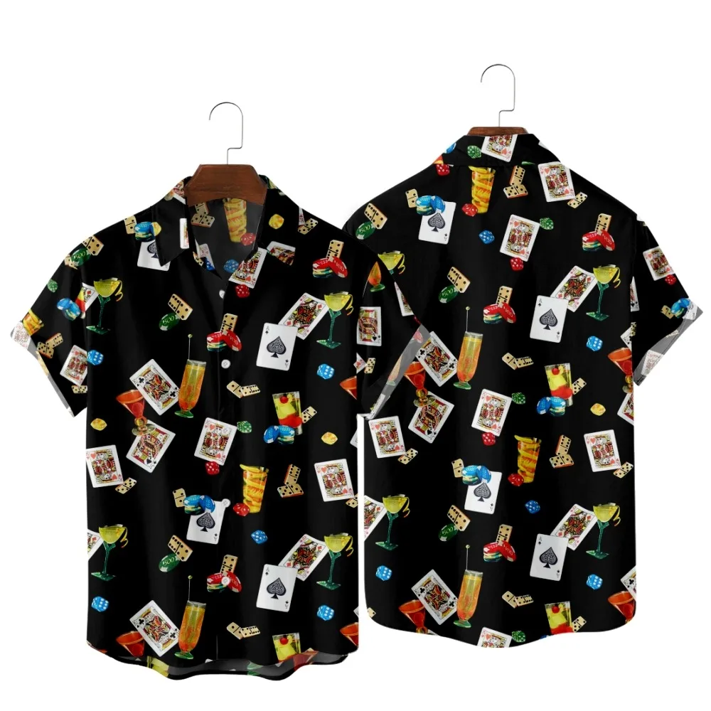 2022 Fashion Casual Hawaiian Beach Shirts, Poker & Cocktail Vintage Prints, Summer Lapel Shirts for Men and Women
2022 Fashion Casual Hawaiian Beach Shirts, Poker & Cocktail Vintage Prints, Summer Lapel Shirts for Men and Women