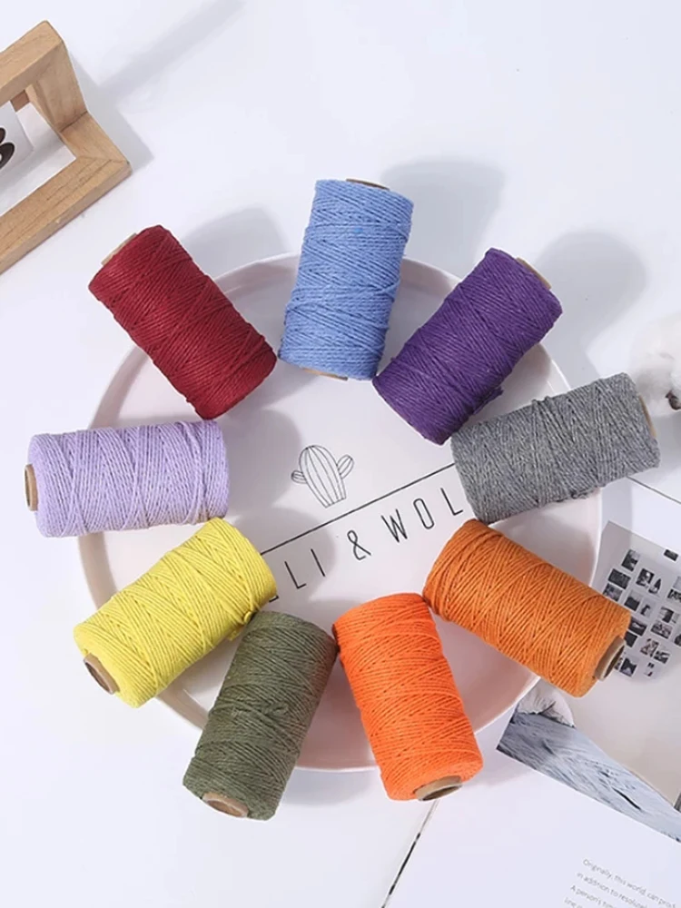2mm Macrame Cord Cotton Rope Colorful Twine Macrame Rope String Thread Boho Handmade Twisted-Cord Cotton Home Textile Decor
2mm Macrame Cord Cotton Rope Colorful Twine Macrame Rope String Thread Boho Handmade Twisted-Cord Cotton Home Textile Decor