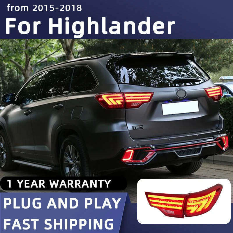 Задние фонари для Toyota Highlander светодиодный светодиодные фонари 2015-2019, задний фонарь, автомобильный Стайлинг DRL, динамический сигнал поворота, ...
Задние фонари для Toyota Highlander светодиодный светодиодные фонари 2015-2019, задний фонарь, автомобильный Стайлинг DRL, динамический сигнал поворота, ...