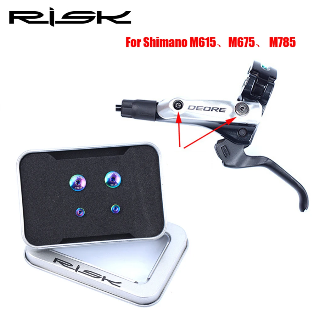 RISK A Whole/Separate Oil Cylinder Lid Bolts For Shimano Bike Brake Lever Titanium Disc Fixed Screw Bicycle Hydraulic Brake Bolt
RISK A Whole/Separate Oil Cylinder Lid Bolts For Shimano Bike Brake Lever Titanium Disc Fixed Screw Bicycle Hydraulic Brake Bolt