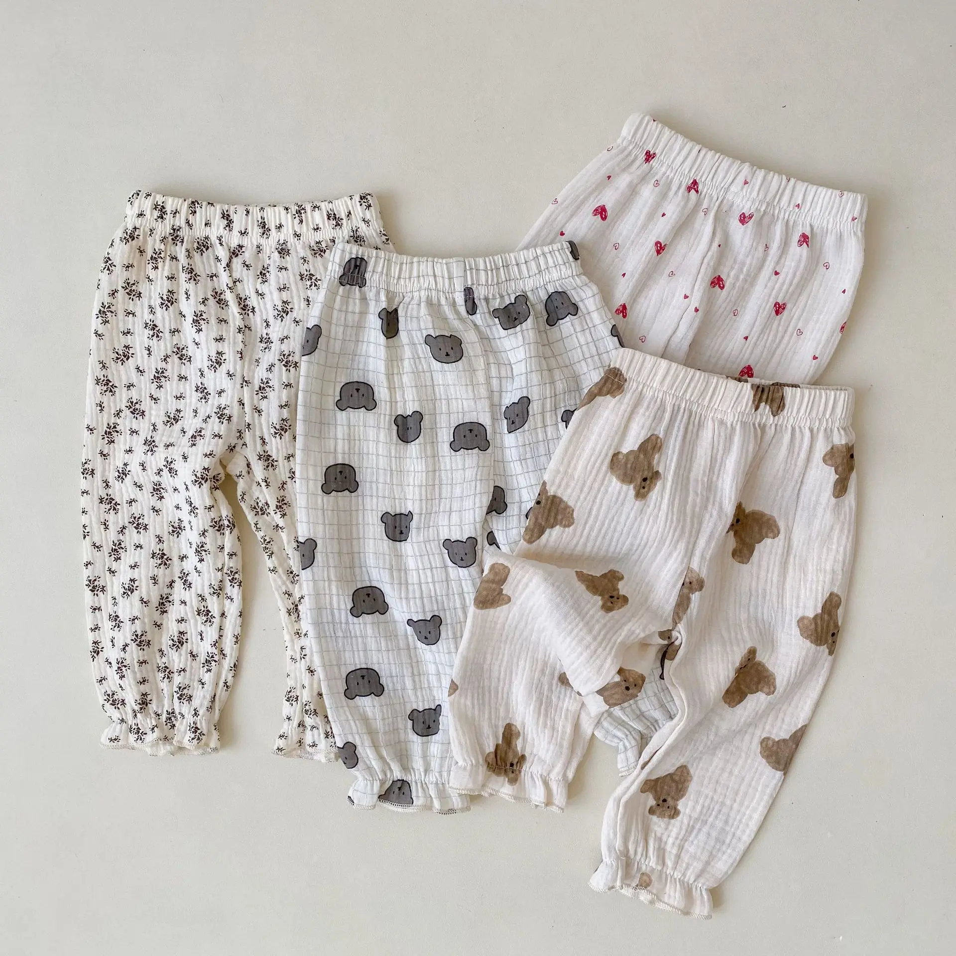 0-3T Cartoon Bear Printed Cotton Baby Pants Summer Mosquito Proof Pants Summer Soft Cool Trousers Newborn Baby Boy Girl Clothes
0-3T Cartoon Bear Printed Cotton Baby Pants Summer Mosquito Proof Pants Summer Soft Cool Trousers Newborn Baby Boy Girl Clothes