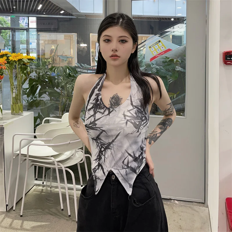 Уличный Женский Повседневный тонкий Топ Harajuku, Женский Топ в китайском стиле с бамбуковым принтом и разрезом, женская сексуальная летняя ули...
Уличный Женский Повседневный тонкий Топ Harajuku, Женский Топ в китайском стиле с бамбуковым принтом и разрезом, женская сексуальная летняя ули...