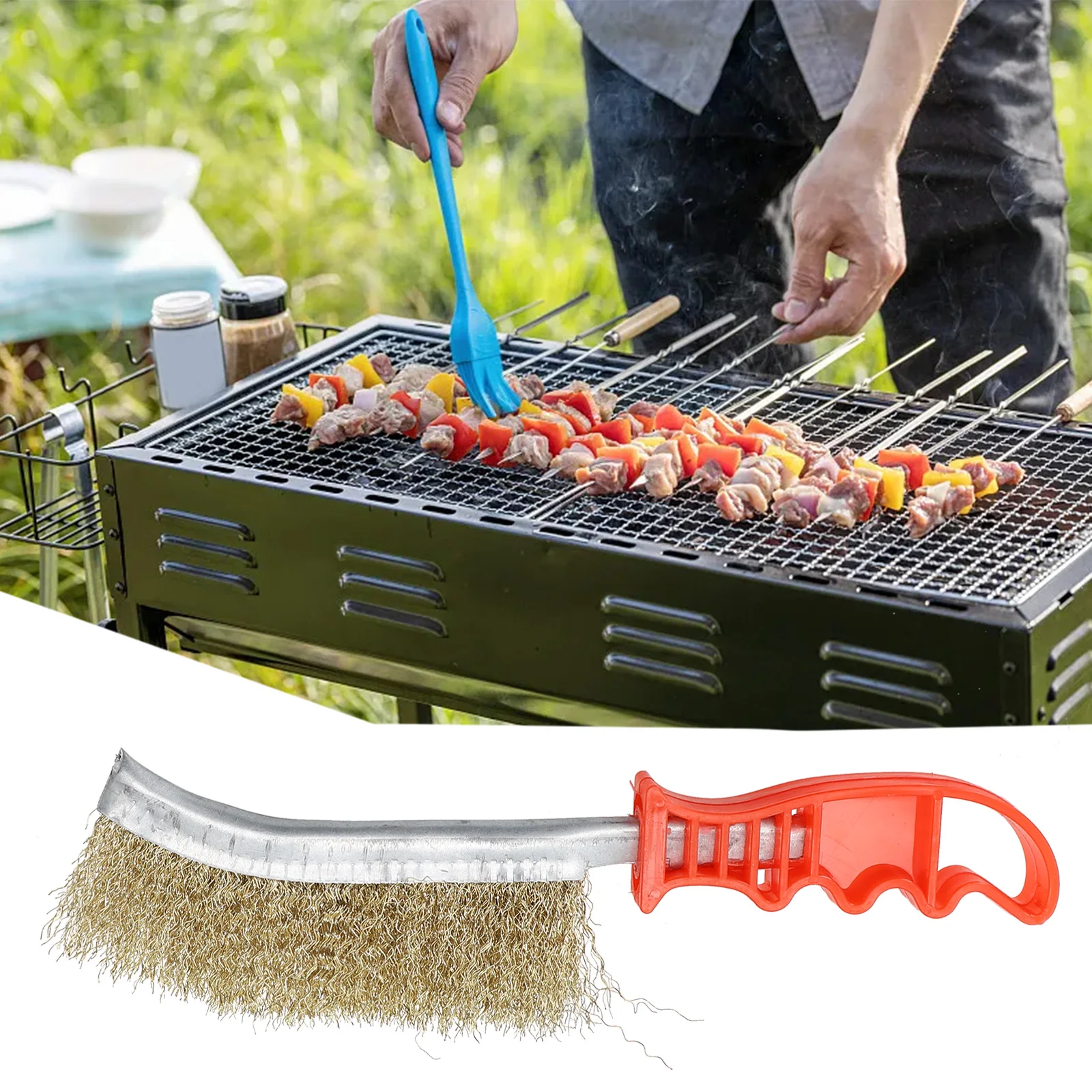 1pc Wire Brushe 235mm Brass /Plated Stainless Steel/ Wire For Cleaning Rust Removal /Heavy Duty Brass Brush With /Plastic Handle
1pc Wire Brushe 235mm Brass /Plated Stainless Steel/ Wire For Cleaning Rust Removal /Heavy Duty Brass Brush With /Plastic Handle