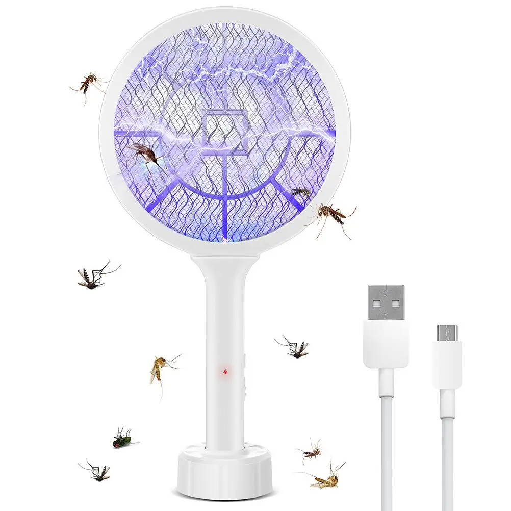 2 in 1 Electric Mosquito Swatter Handheld UV Light USB Rechargeable Mosquito Zapper
2 in 1 Electric Mosquito Swatter Handheld UV Light USB Rechargeable Mosquito Zapper