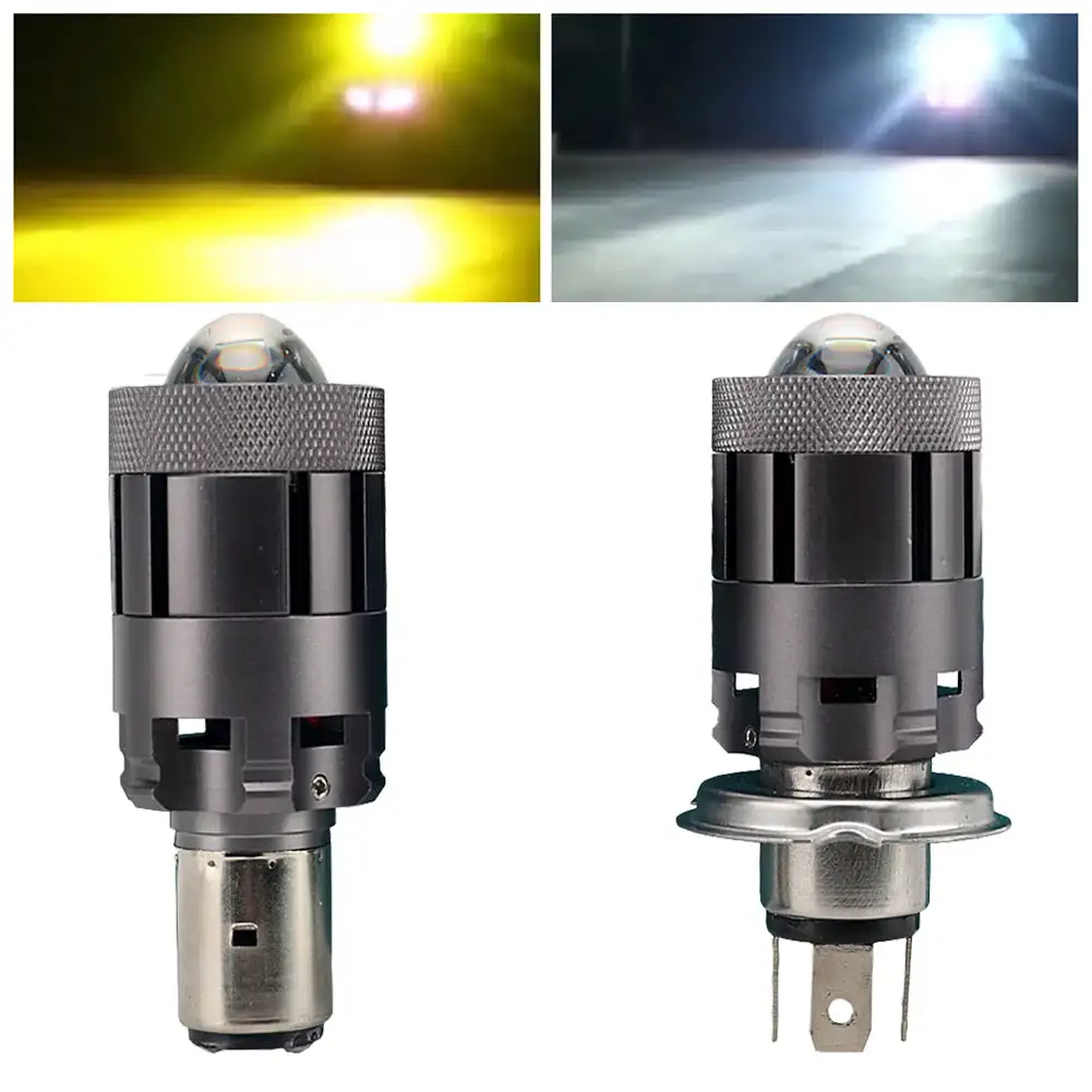 H4 LED Motorcycle Bulb 16W 6500K 3000K Dual Color Projector Lens Hi/Lo Light H6 HS1 P15D Led Motorcycle Headlight DRL Universal
H4 LED Motorcycle Bulb 16W 6500K 3000K Dual Color Projector Lens Hi/Lo Light H6 HS1 P15D Led Motorcycle Headlight DRL Universal