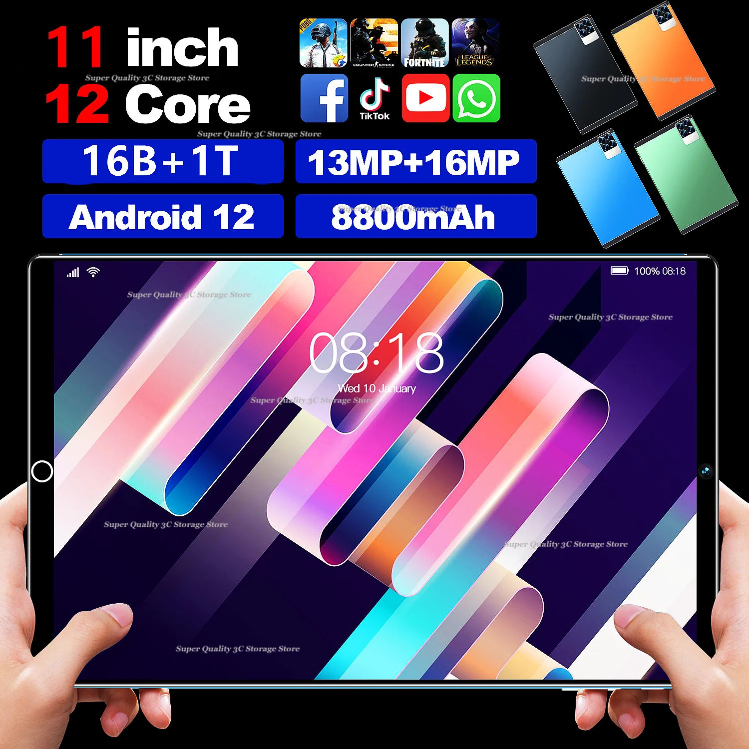 Новинка 2023, оригинальные планшеты 11 дюймов, Android 12, 16 ГБ ОЗУ, 1 ТБ ПЗУ, две Sim-карты, 4G/телефон, Bluetooth, Wi-Fi, GPS, Google, планшетный ПК
Новинка 2023, оригинальные планшеты 11 дюймов, Android 12, 16 ГБ ОЗУ, 1 ТБ ПЗУ, две Sim-карты, 4G/телефон, Bluetooth, Wi-Fi, GPS, Google, планшетный ПК