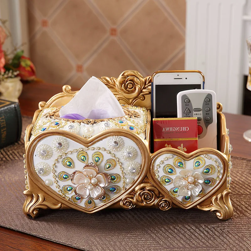 multifunctional European tissue luxury living room desktop remote control storage high-grade napkin suction box
multifunctional European tissue luxury living room desktop remote control storage high-grade napkin suction box