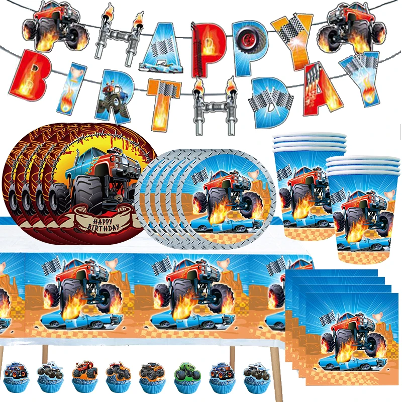 Boy Racing Car Birthday Party Blaze Monster Decoration Customize Backdrop Balloons Set Balze Car Happy Birthday Banner Tableware
Boy Racing Car Birthday Party Blaze Monster Decoration Customize Backdrop Balloons Set Balze Car Happy Birthday Banner Tableware