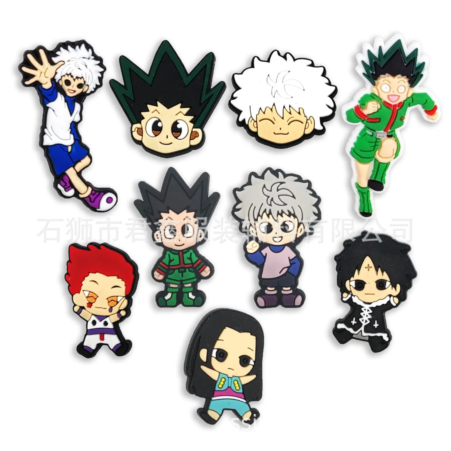 Single Sale HUNTER×HUNTER Cartoons Shoe Buckle Crocs Charms PVC Souvenir DIY Decorations Clogs Wholesale Kids X-mas Party Gifts 
Single Sale HUNTER×HUNTER Cartoons Shoe Buckle Crocs Charms PVC Souvenir DIY Decorations Clogs Wholesale Kids X-mas Party Gifts