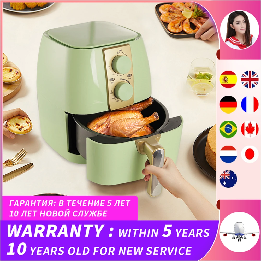 Air Fryer Professional-Design airfryer No Oil Home Intelligent 4.5L Large Capacity Multifunction Electric Deep Fryer without Oil
Air Fryer Professional-Design airfryer No Oil Home Intelligent 4.5L Large Capacity Multifunction Electric Deep Fryer without Oil