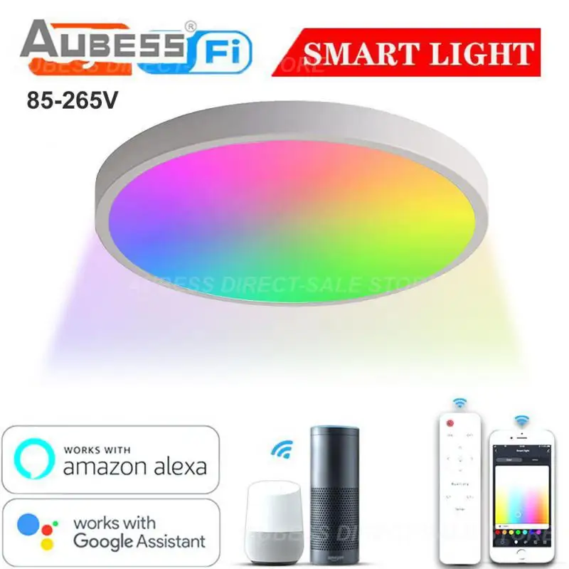Work With Alexa /google Home Led Ceiling Light Rgb Smart Ceiling Light 110v 220v Tuya Smart Ceiling Lamp Smart Home 30w
Work With Alexa /google Home Led Ceiling Light Rgb Smart Ceiling Light 110v 220v Tuya Smart Ceiling Lamp Smart Home 30w