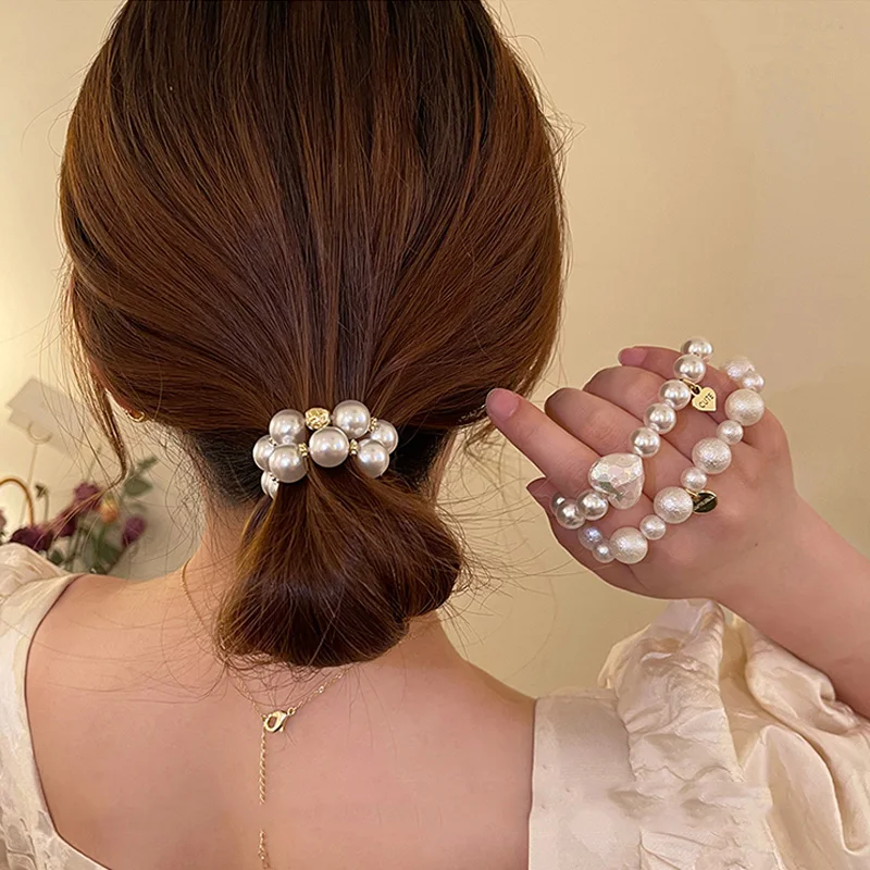 New Elegant Pearl Scrunchies Elastic Ponytail Holders Rubber Band for Women Girls Hair Accessories Gift Bracelet
New Elegant Pearl Scrunchies Elastic Ponytail Holders Rubber Band for Women Girls Hair Accessories Gift Bracelet