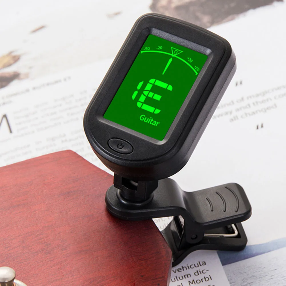 1pc Classic Clip Design Guitar Tuner Digital Clip-On Tone Tuner For Bass Ukulele Violin Universal LCD Screen Small Compact Size
1pc Classic Clip Design Guitar Tuner Digital Clip-On Tone Tuner For Bass Ukulele Violin Universal LCD Screen Small Compact Size