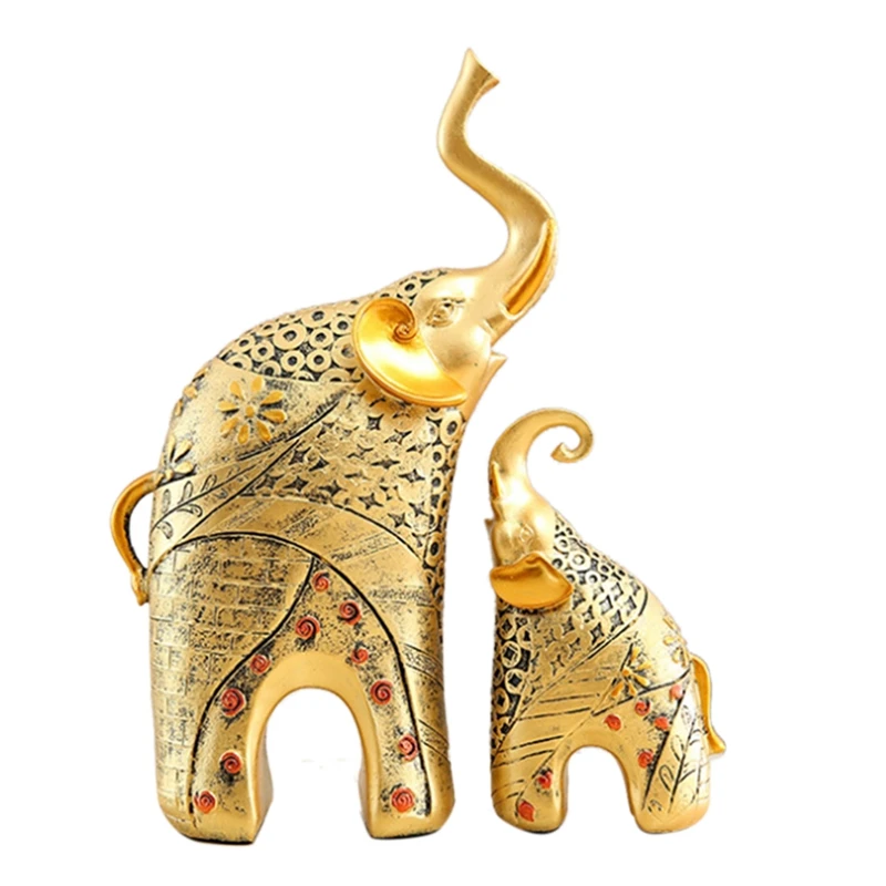 (2Pcs) Mother And Child Elephant Ornaments, Resin Crafts, European, Antique, Home, Living Room, Wine Cabinet
(2Pcs) Mother And Child Elephant Ornaments, Resin Crafts, European, Antique, Home, Living Room, Wine Cabinet