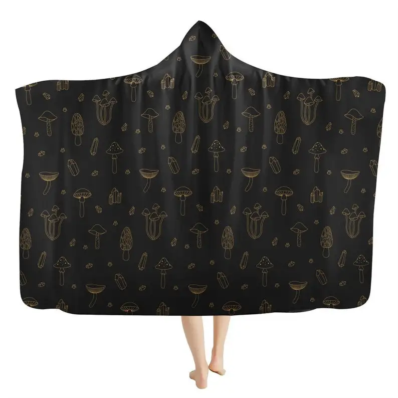 Esoteric Mushrooms Magical Crystals Hooded Blanket - Fungi Morel, Artistic Trendy Chic Fashion, Mushroom Lover Blanket, Warm Wea
Esoteric Mushrooms Magical Crystals Hooded Blanket - Fungi Morel, Artistic Trendy Chic Fashion, Mushroom Lover Blanket, Warm Wea