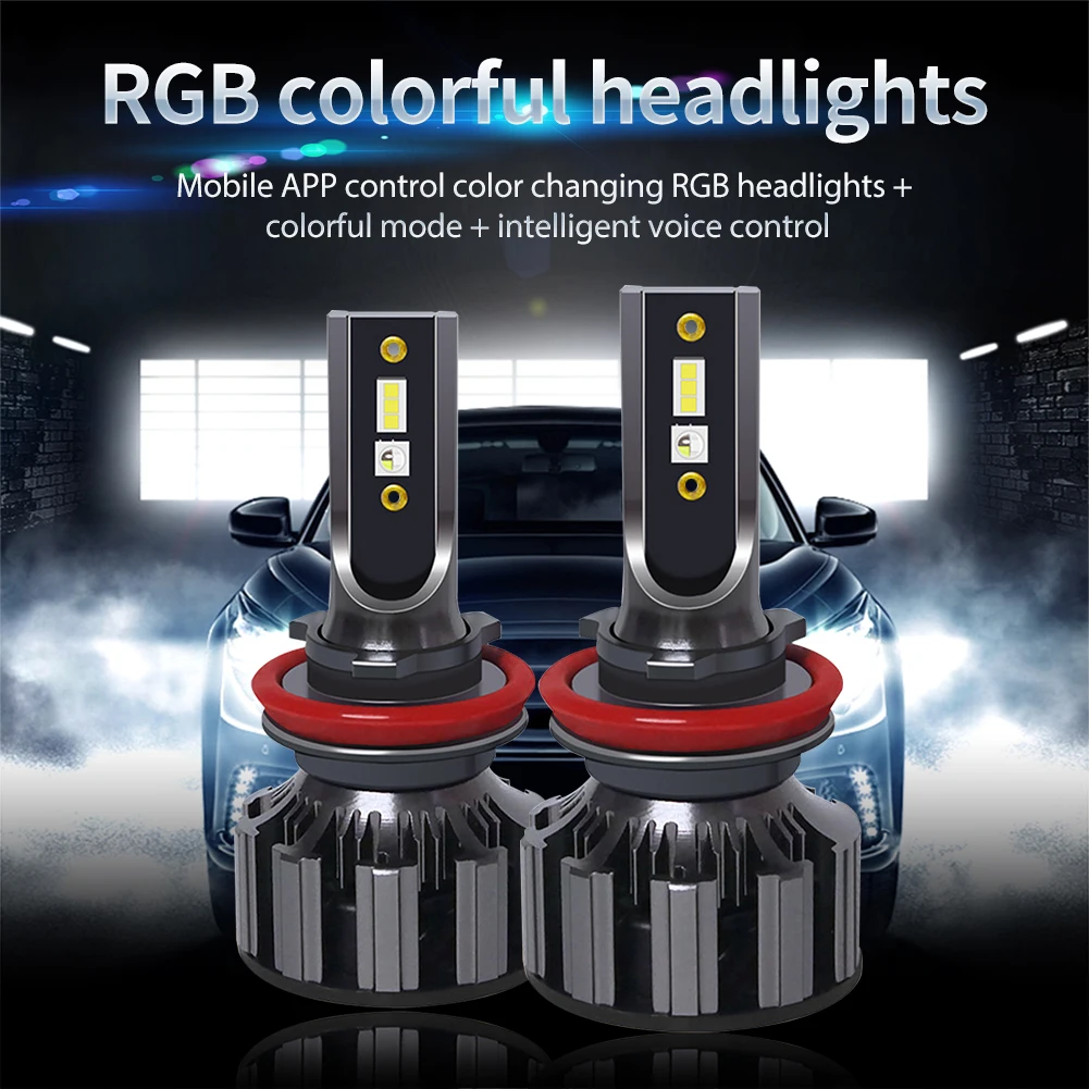 Автомобисветодиодный светодиодные лампы H11, комплект противотуманных фар RGB с управлением через приложение по Bluetooth, модуль лампы, аксессуа...
Автомобисветодиодный светодиодные лампы H11, комплект противотуманных фар RGB с управлением через приложение по Bluetooth, модуль лампы, аксессуа...