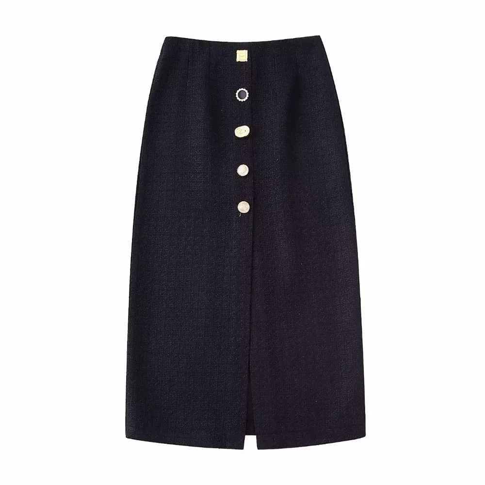 PB&ZA Autumn Fashion Women Skirt Straight Black Long Button Decorate Texture Chic and Elegant Skirt Clothing Female2022 8964796
PB&ZA Autumn Fashion Women Skirt Straight Black Long Button Decorate Texture Chic and Elegant Skirt Clothing Female2022 8964796