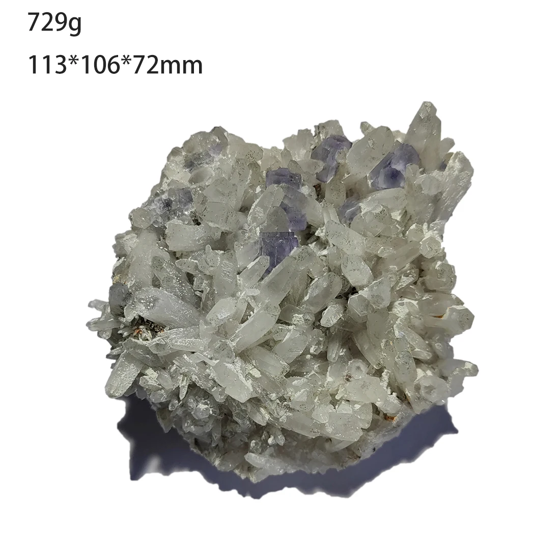 C6-7A 100% Natural Purple Fluorite Quartz Cluster Arsenopyrite Mineral Specimen Yaogangxian Mine Hunan Province China
C6-7A 100% Natural Purple Fluorite Quartz Cluster Arsenopyrite Mineral Specimen Yaogangxian Mine Hunan Province China