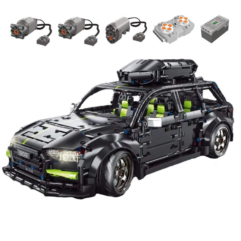 Technical APP Remote Control T5023 RS6 Moter Power Bricks Building Blocks Estate Car Gift Toys For Children Moc Sets Assembling
Technical APP Remote Control T5023 RS6 Moter Power Bricks Building Blocks Estate Car Gift Toys For Children Moc Sets Assembling