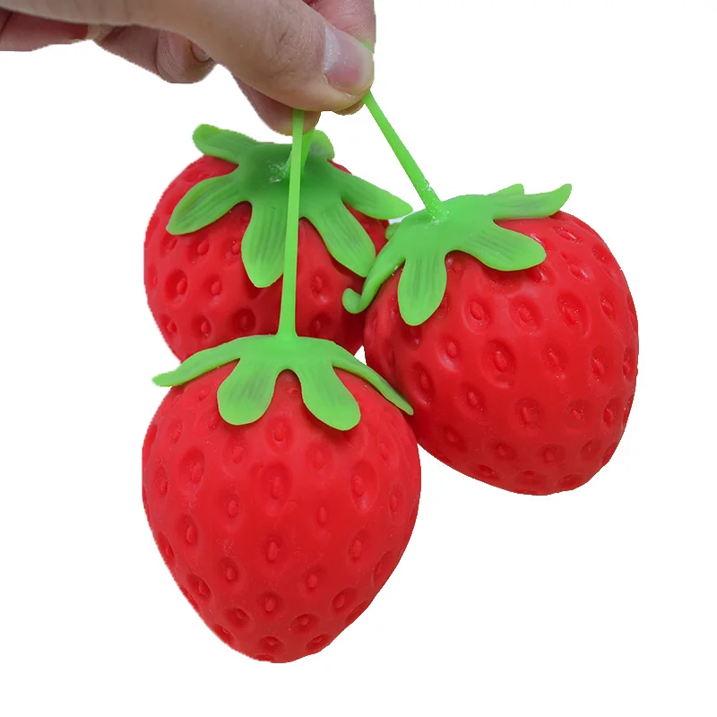 

Fidget Strawberry Flour Ball Anti Stress Relief Toys for Children Adult Antistress Vent Slow Rebound Decompression Squishy Gifts