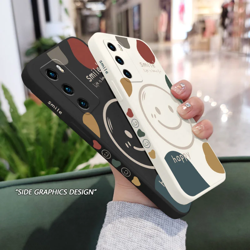 Colorful Smiley Face Phone Case For Huawei P40 P50 P30 P20 Pro Lite Nova 5t Y7A Mate 40 30 20 Pro Lite Liquid Silicone Cover
Colorful Smiley Face Phone Case For Huawei P40 P50 P30 P20 Pro Lite Nova 5t Y7A Mate 40 30 20 Pro Lite Liquid Silicone Cover