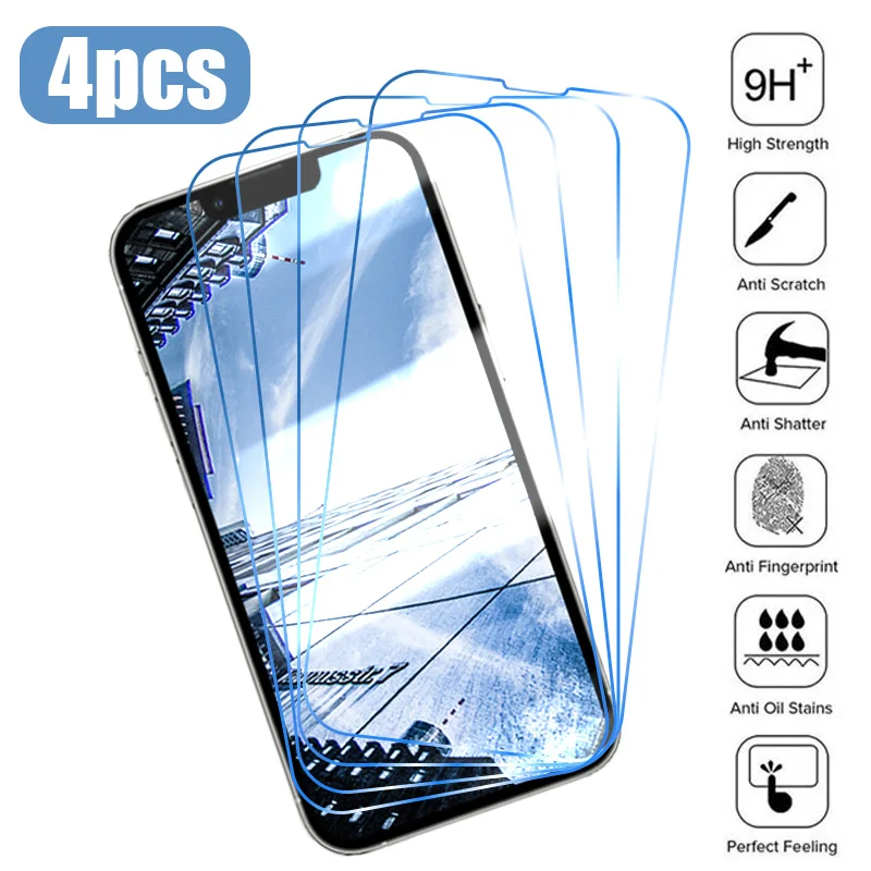 4PCS Tempered glass for iphone 14 13 12 11 Pro Max screen protector for iPhone 13 12 11mini 7 8 6 6s plus 5 X XR XS MAX glass
4PCS Tempered glass for iphone 14 13 12 11 Pro Max screen protector for iPhone 13 12 11mini 7 8 6 6s plus 5 X XR XS MAX glass