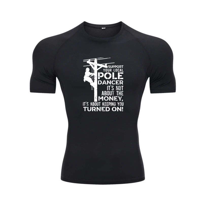 Футболка с надписью «Support Your Pole "," танцовщица шеста "," электроlineman ", Симпатичные мужские футболки, хлопковые топы и футболки, нормальные 
Футболка с надписью «Support Your Pole "," танцовщица шеста "," электроlineman ", Симпатичные мужские футболки, хлопковые топы и футболки, нормальные