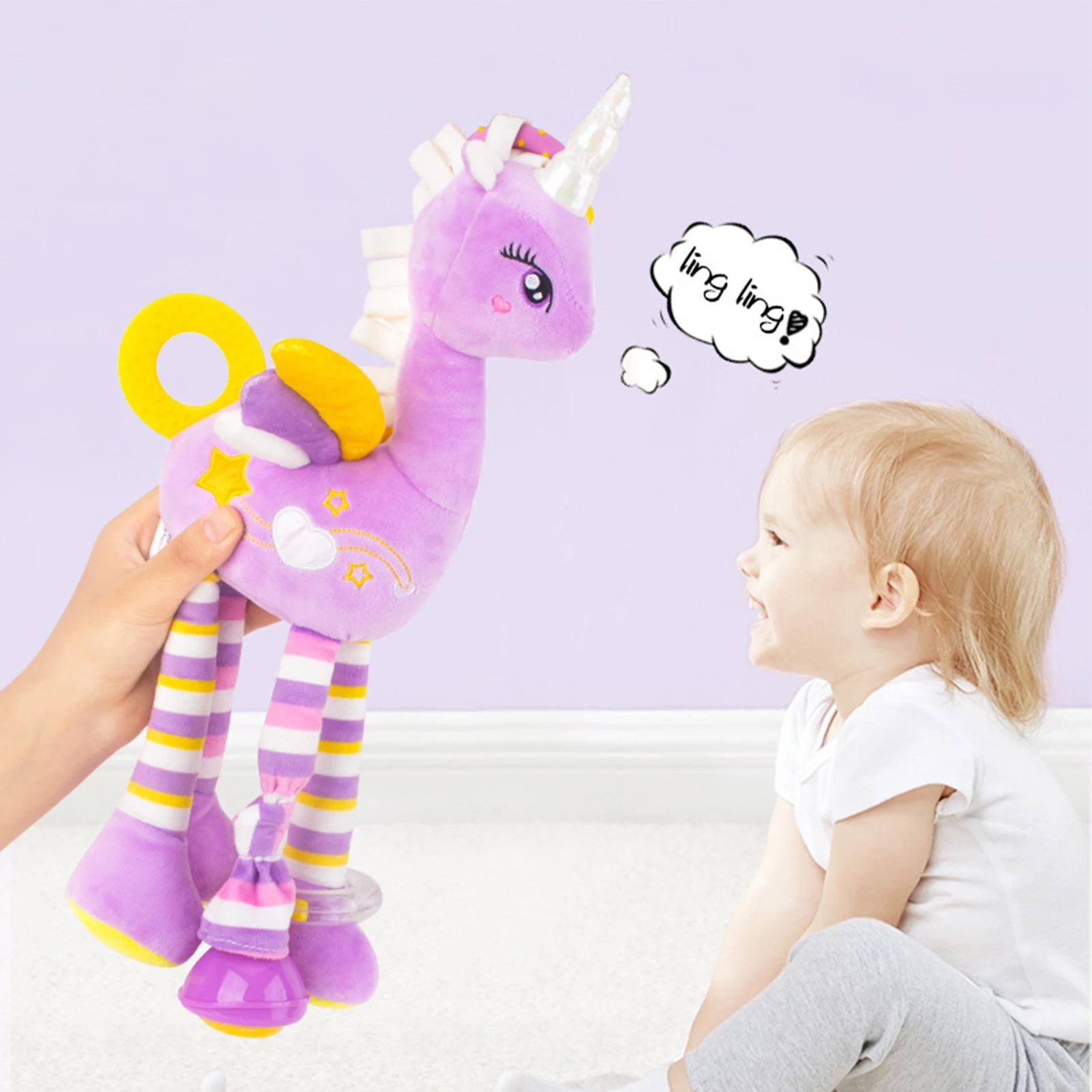 Baby Rattles Stroller Hanging Soft Toy For 0-12 Months Newborn Cute Plush Flying Horse DollHang Babies Bed Mobiles Beby Toy New
Baby Rattles Stroller Hanging Soft Toy For 0-12 Months Newborn Cute Plush Flying Horse DollHang Babies Bed Mobiles Beby Toy New