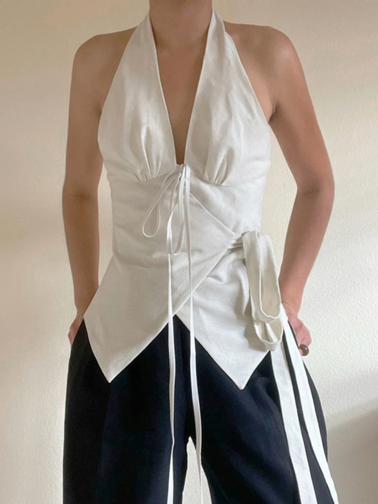 Y2K Cross Tie Corset Top Elegant Retro Backless Tied Crop Top Ruched Ruffling Basic Harajuku Mini Tank Top Women New
Y2K Cross Tie Corset Top Elegant Retro Backless Tied Crop Top Ruched Ruffling Basic Harajuku Mini Tank Top Women New