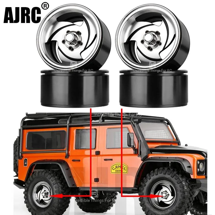 

2.2inch Metal Wheel Hub Rim Beadlock For 1/10 Rc Crawler Car Trx4 Defender Bronco Rc4wd D90 D110 Axial Scx10 90046 Jimny Cfx Vs4