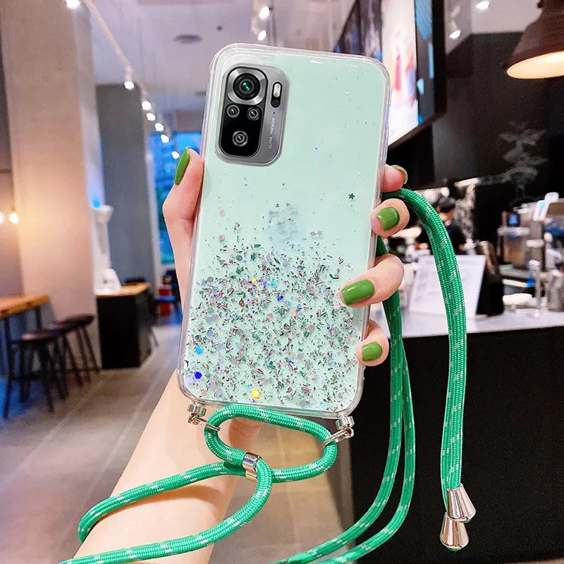 Crossbody Necklace Cord Lanyard Case for Xiaomi Redmi Note 11 10 9 8 Pro 11S 11T 5G 10S 9S Redmi K50 K40 10 Clear Glitter Cover
Crossbody Necklace Cord Lanyard Case for Xiaomi Redmi Note 11 10 9 8 Pro 11S 11T 5G 10S 9S Redmi K50 K40 10 Clear Glitter Cover