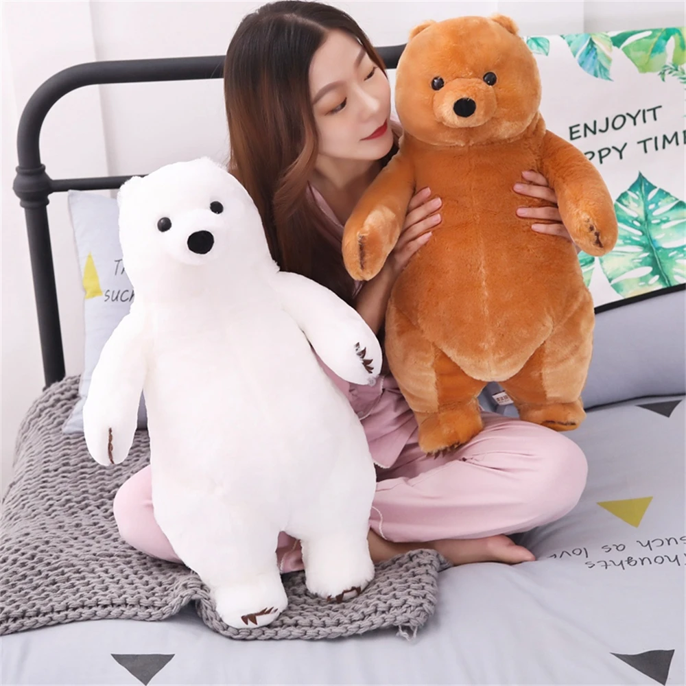 60cm New Fluffy Giant Brown White Bear Plush Toys Animal Soft Doll For Child Girl Birthday Stuffed Valentine's Nice Best Gift
60cm New Fluffy Giant Brown White Bear Plush Toys Animal Soft Doll For Child Girl Birthday Stuffed Valentine's Nice Best Gift