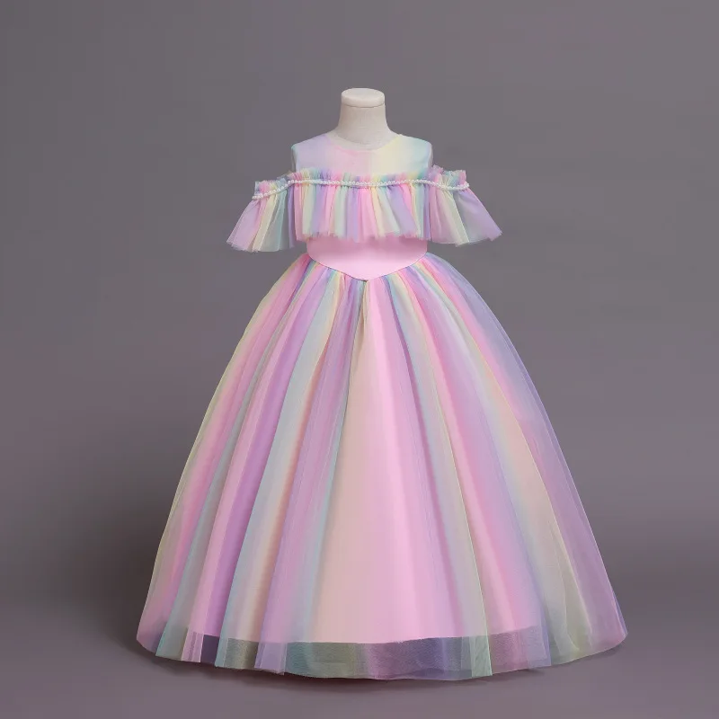 Ins Christmas Vestidos New Children Colorful Fantasy Mesh Princess Dress For Girls Evening Dresses Kids Show Party Long Dree Acc
Ins Christmas Vestidos New Children Colorful Fantasy Mesh Princess Dress For Girls Evening Dresses Kids Show Party Long Dree Acc