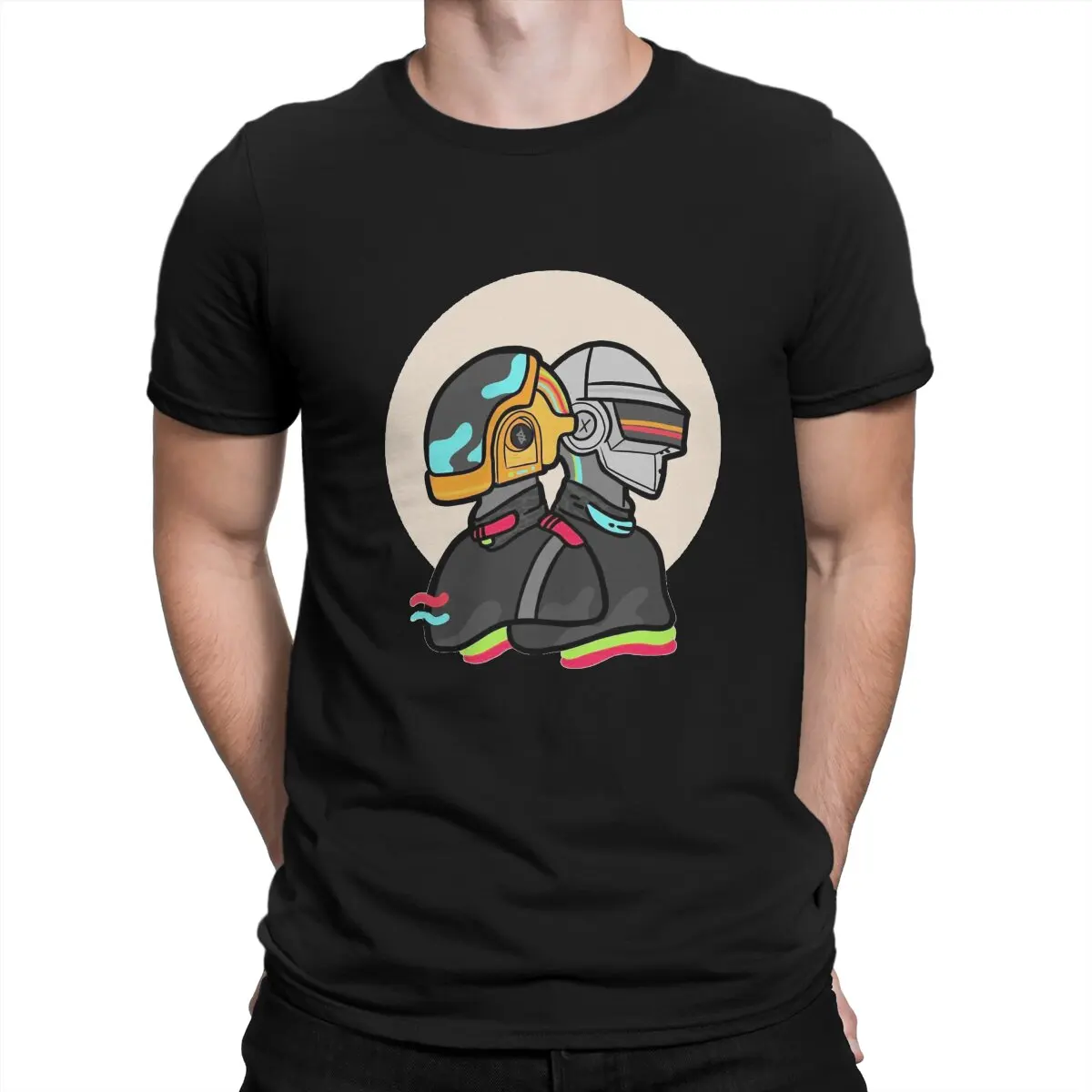 Daft Punk Electronic Music Band Men's TShirt Cartoon Helmet Fashion T Shirt Harajuku Streetwear New Trend
Daft Punk Electronic Music Band Men's TShirt Cartoon Helmet Fashion T Shirt Harajuku Streetwear New Trend