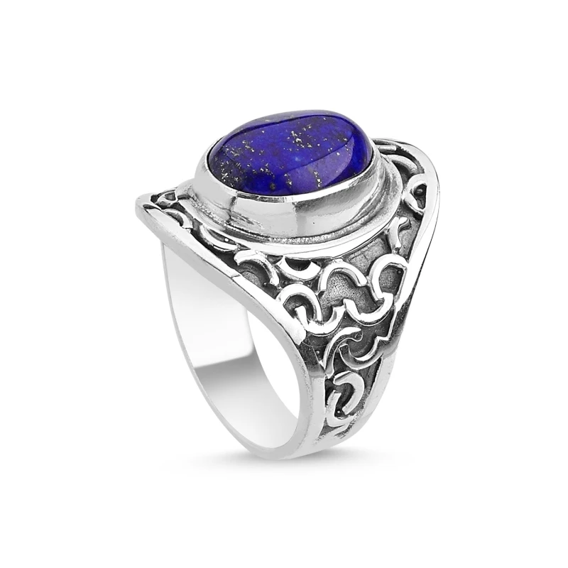 Silver 925 Sterling Lapis Lazuli Stone Handwork Ring
Silver 925 Sterling Lapis Lazuli Stone Handwork Ring