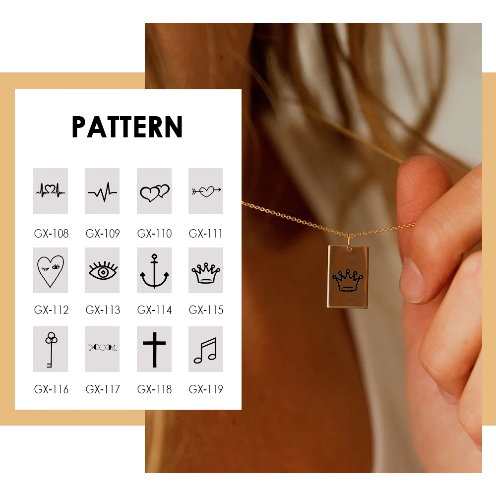 Bipin 316L Stainless Steel Female Pendant Necklace With Personality Pattern Square Pendant Jewelry Masked Necklace
Bipin 316L Stainless Steel Female Pendant Necklace With Personality Pattern Square Pendant Jewelry Masked Necklace