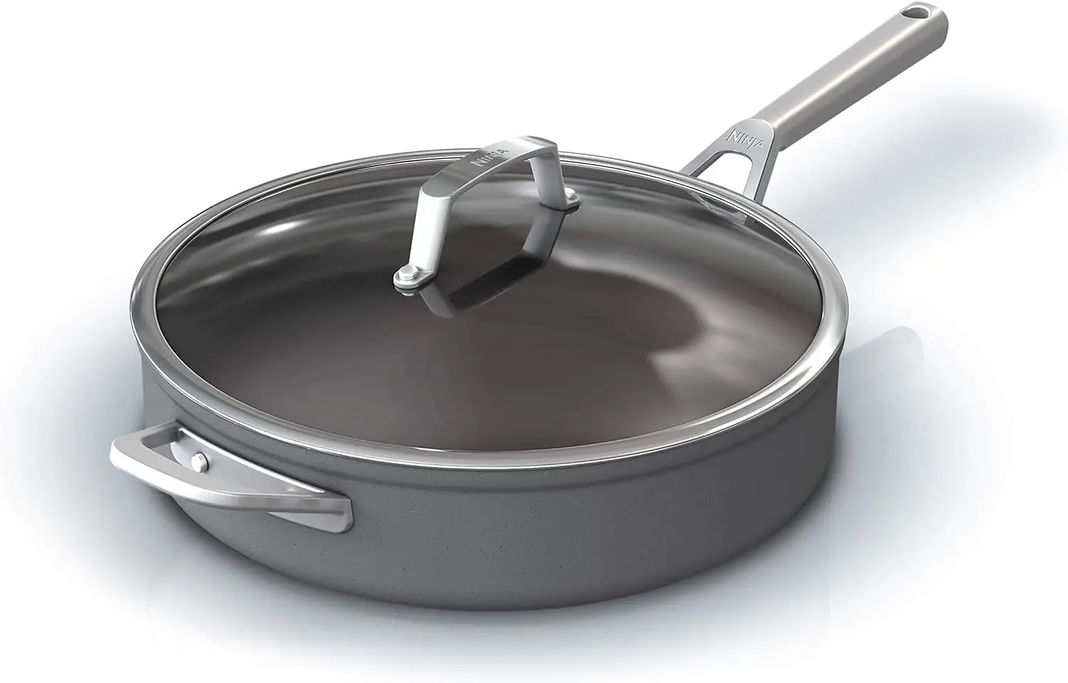 Foodi NeverStick Premium 5-Quart Sauté Pan with Glass Lid, Hard-Anodized, Nonstick, Durable & Oven Safe to 500°F, Slate Grey C
Foodi NeverStick Premium 5-Quart Sauté Pan with Glass Lid, Hard-Anodized, Nonstick, Durable & Oven Safe to 500°F, Slate Grey C
