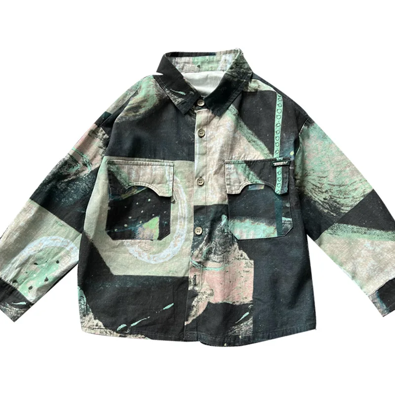 Autumn Camouflage Shirts Korean Children Wear Spring Shirt Western Kids Top Boys Coat Blouse
Autumn Camouflage Shirts Korean Children Wear Spring Shirt Western Kids Top Boys Coat Blouse